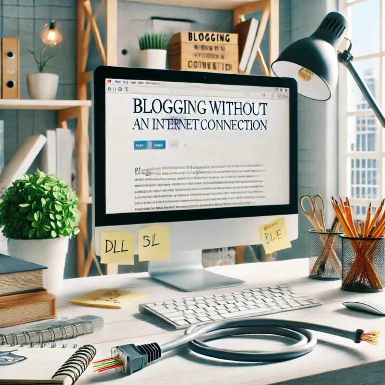4 Reasons To Blog Without An Internet Connection