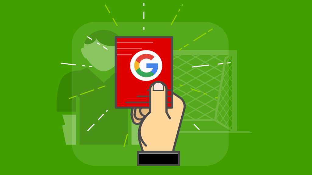 Red Card Penaly Google SEO