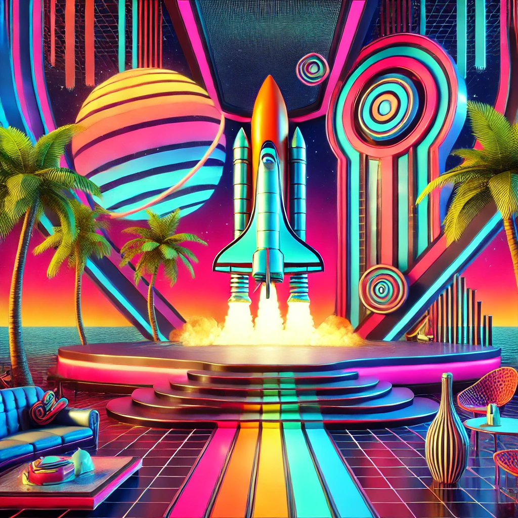 High-ticket selling with perceived value strategy in a cyberpunk world of luxury on a paradise island.